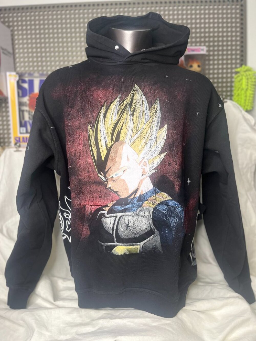 Darc Sport Vegeta Energy Pierce Hoodie XL Blk NEW RARE SOLD OUT NFGU DBZ SSDD